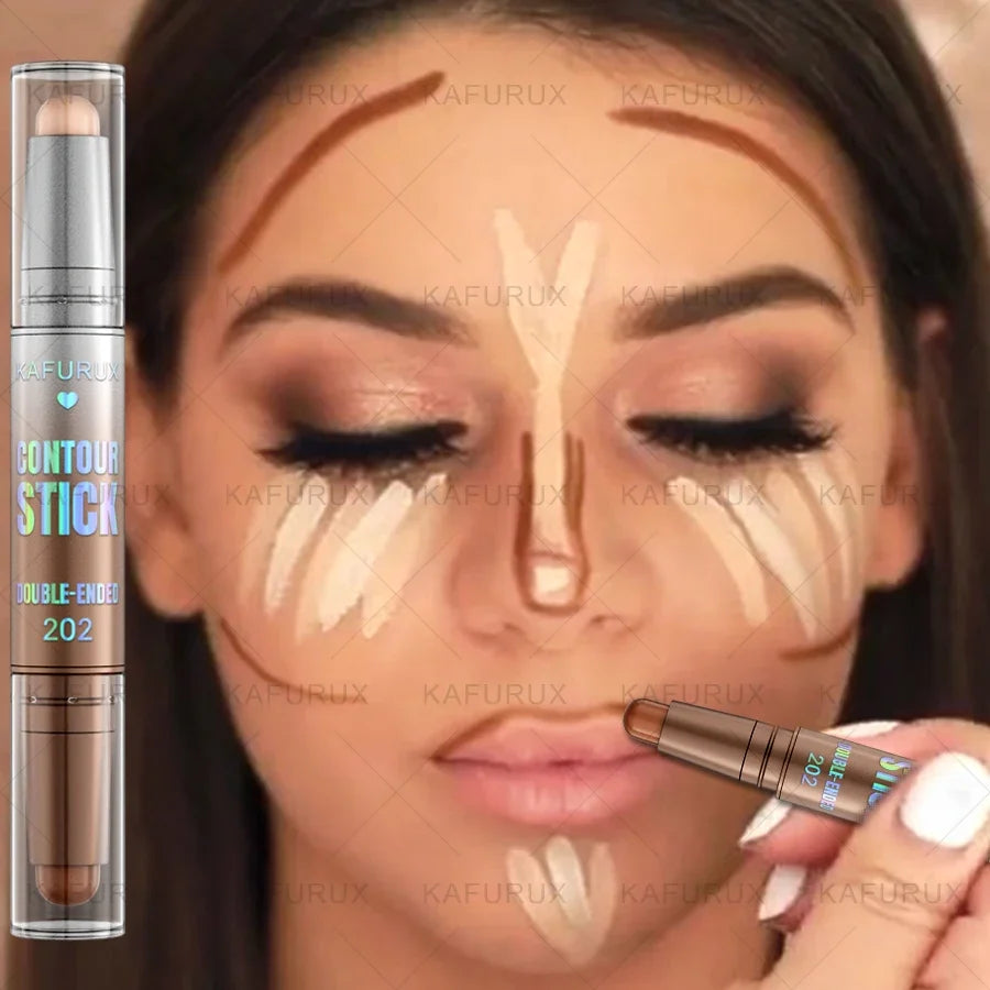 Qme Dual-Ended Contour Stick – Foundation & Concealer Contour Concealer Stick Qme
