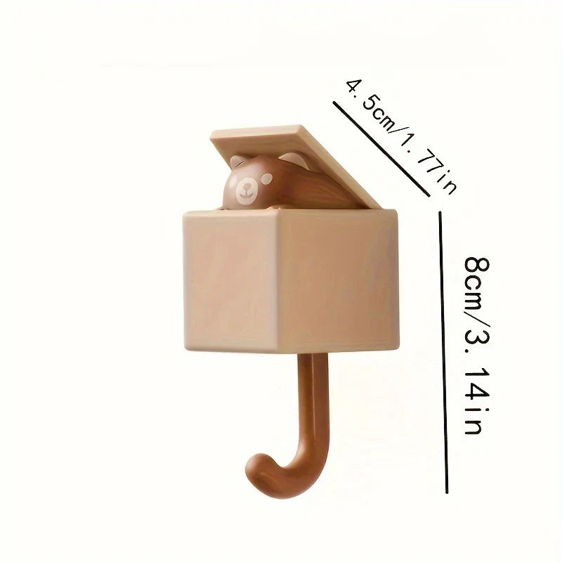 No-Drill Adhesive Hat Hook – Strong, Trace-Free Wall Mount Adhesive Wall Hook Qme