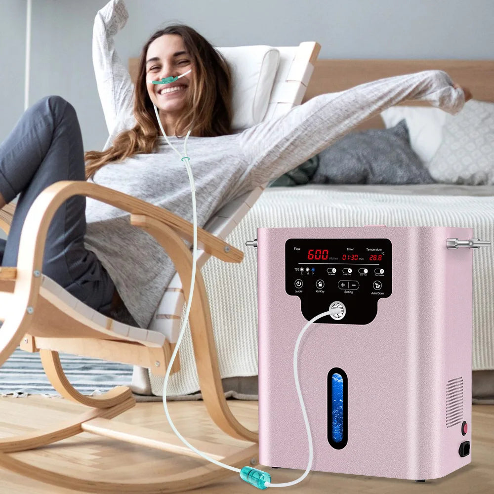 Suyzeko Hydrogen Inhalation Machine SPE/PEM 600ml/min 99.99% Pure H2 Hydrogen Inhalation Machine Qst