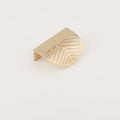 Leaf-Shaped Brass Drawer Knob | Modern Furniture Handle Cabinet Drawer Knob Qme small