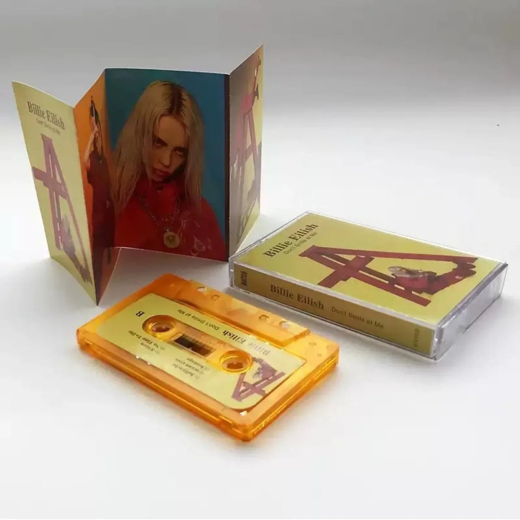 Retro Pop Music Cassette Tape – Yellow Art Scene Cover Music Cassette Tape Qme Music Cassette