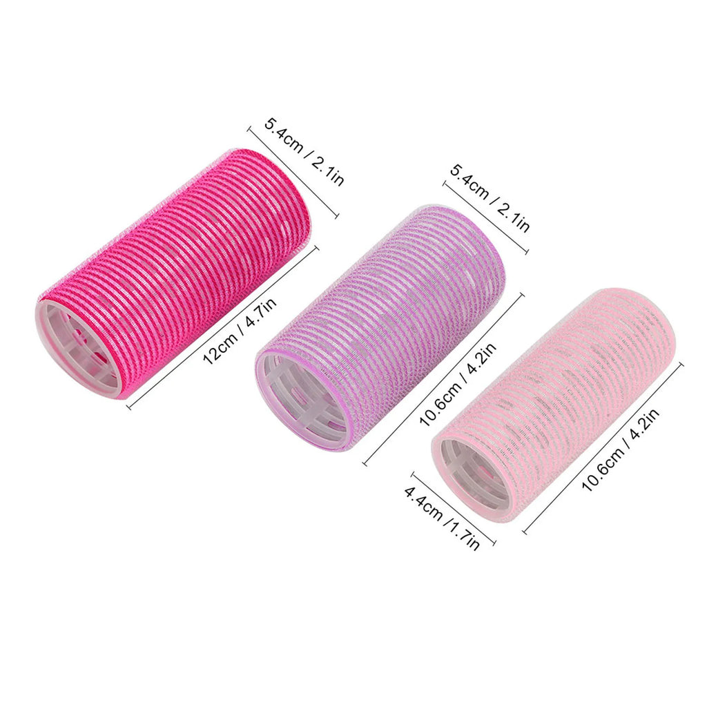 Self-Adhesive Hair Rollers | Portable Grip Styling Curlers Hair Styling Rollers Qme