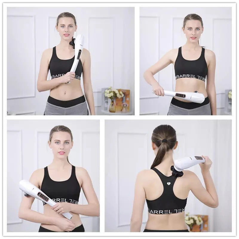 Electric Dolphin Percussion Massager – 6 Heads Full Body Handheld Massager Qst