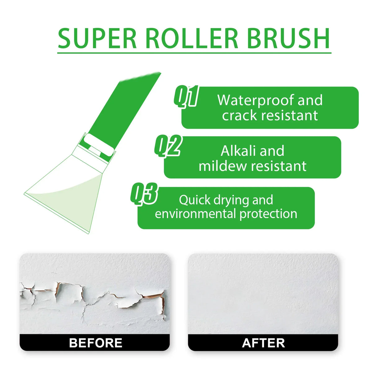 Wall Repair Cream – Mould-Proof Quick-Dry Crack & Stain Filler Wall Repair Paste Qme
