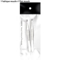 Professional Slanted Stainless Steel Eyebrow Tweezers – 2-Pack Eyebrow Tweezers Qme 02