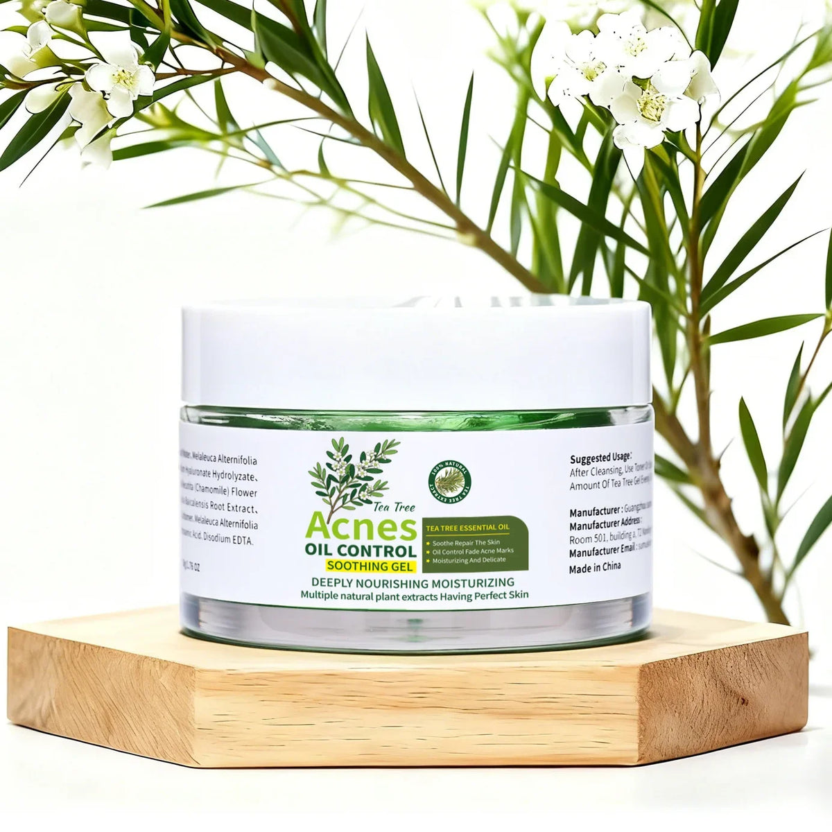 Organic Tea Tree Facial Gel – Brightening & Clarifying Facial Clarifying Gel Qme