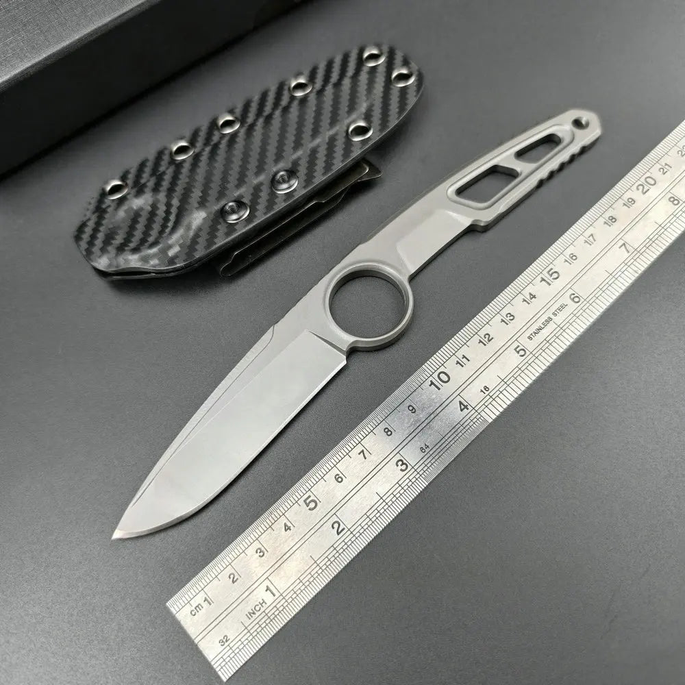 TRSKT AUS-10 Fixed Blade Camping Knife 62HRC + Kydex Sheath Fixed Blade Knife Qst China Mainland