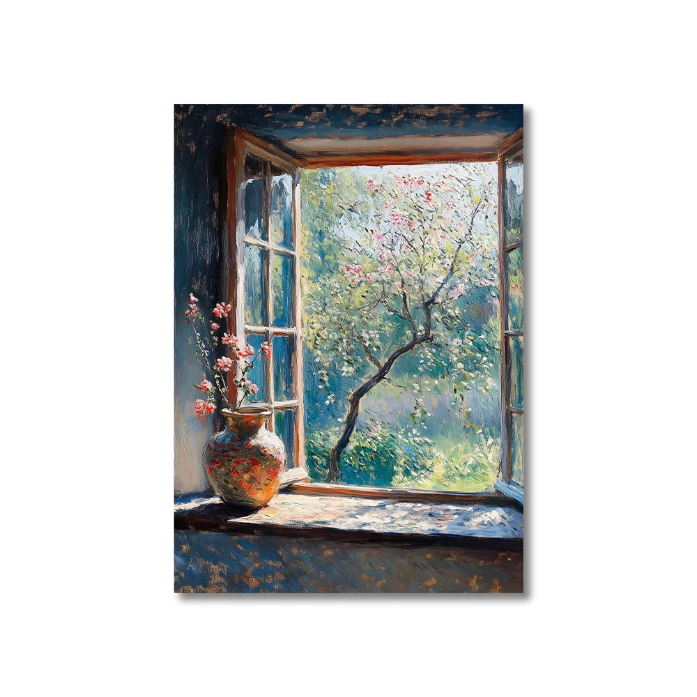 Vintage Ocean Seaside Canvas Print – Rustic Coastal Wall Art Canvas Wall Art Qst
