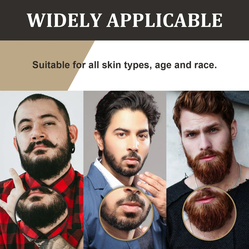 Men's Beard Growth Oil Serum – Thick, Soft & Smooth | 30ml Beard Growth Oil Qme