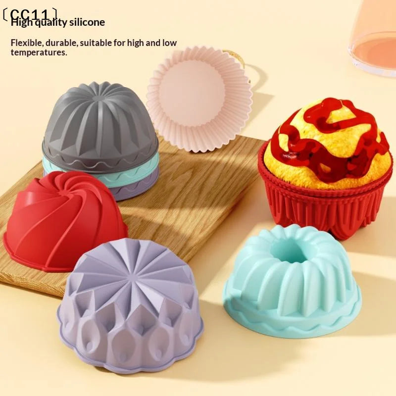 Charlotte Cake Pan Silicone Nonstick Round Baking Mold – 6 Inch Silicone Cake Mold Qme