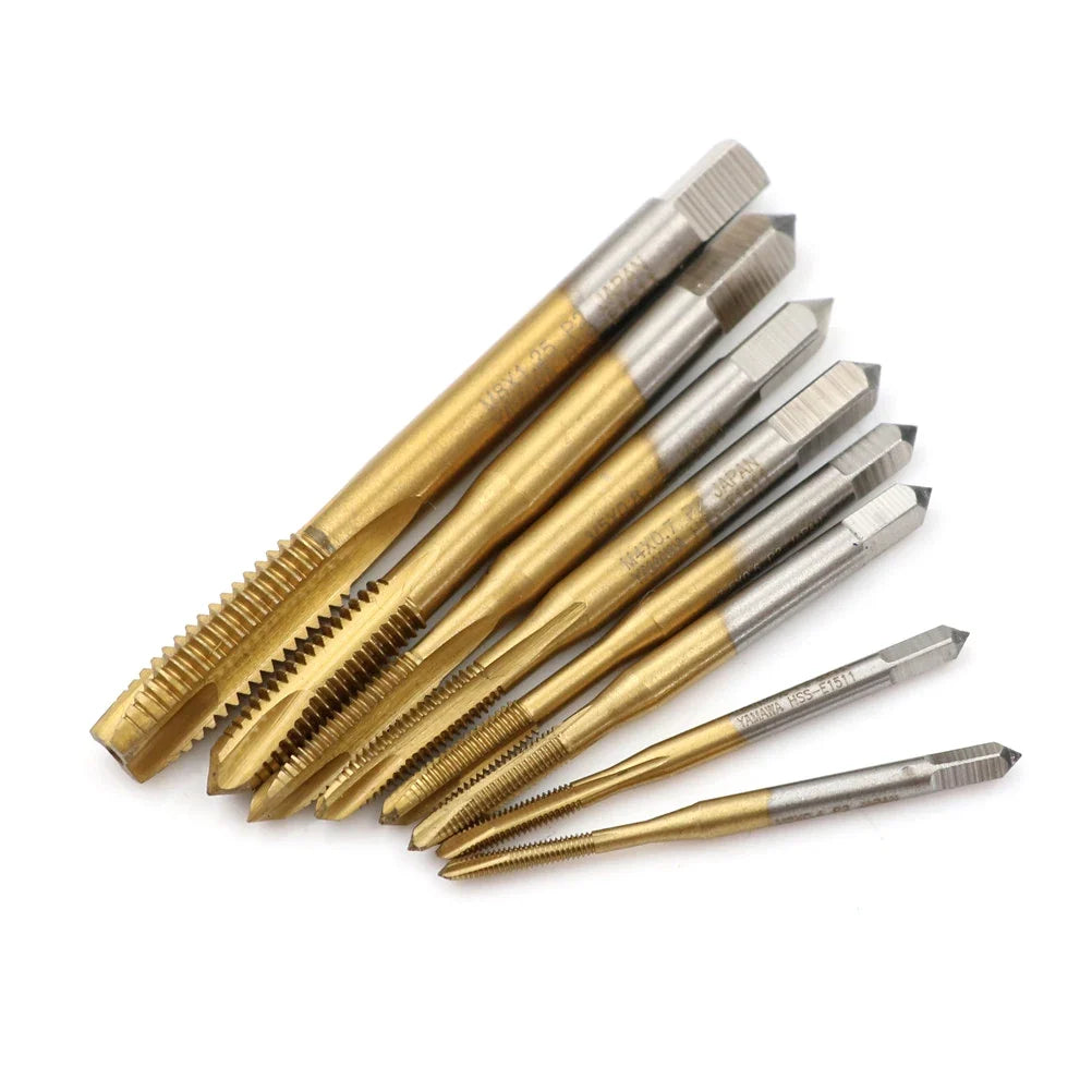 HSS Metric Straight Flute Thread Tap Set M2 M3 M4 M5 M6 M8 Thread Tap Set Qme