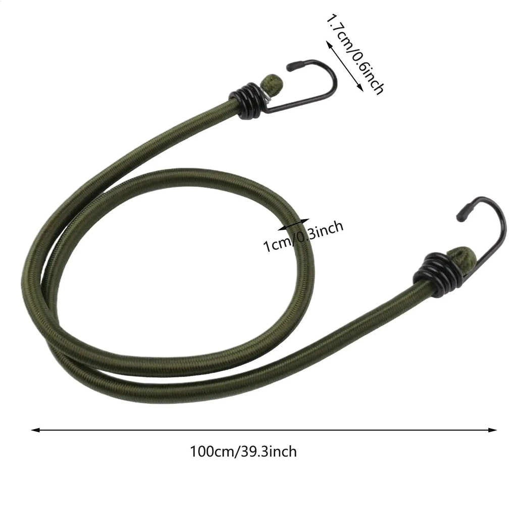 Elastic Bungy Cords with Hooks 39.37" | Car, Van & Travel Straps Cargo Bungy Straps Qme