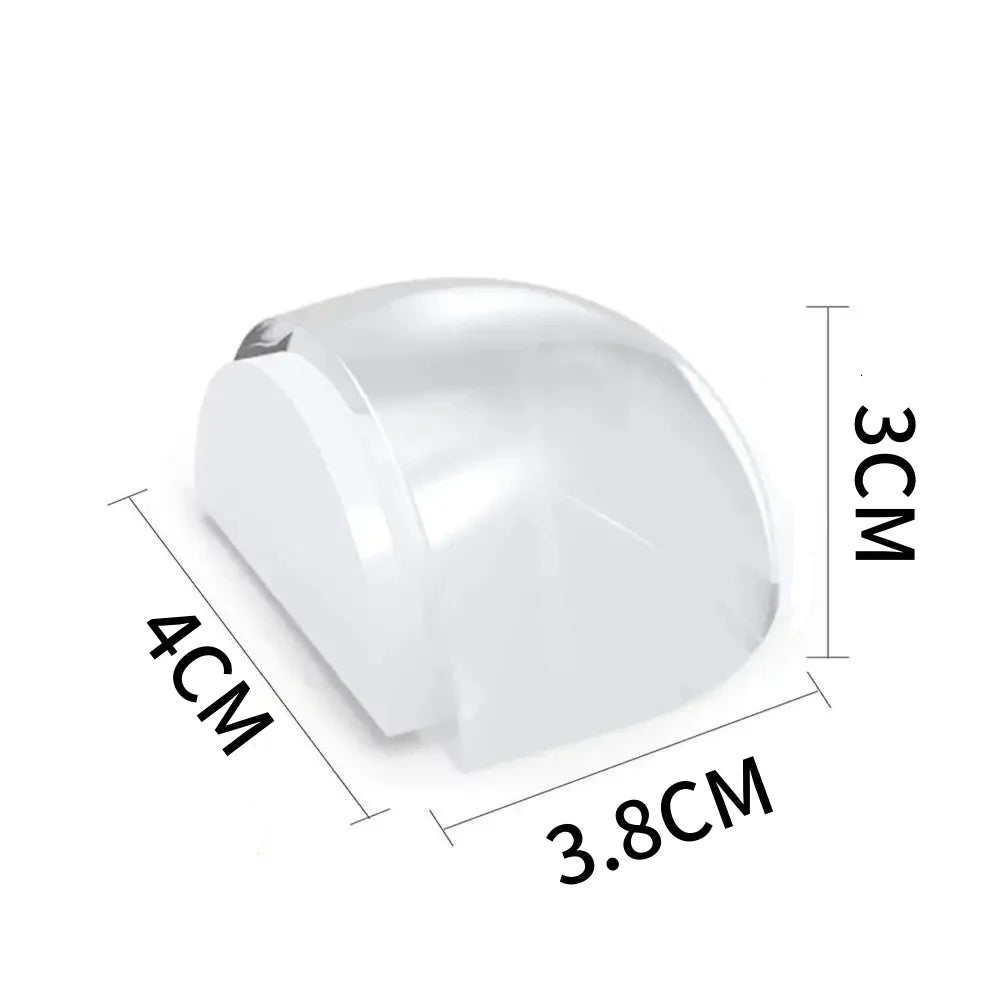 Transparent Self-Adhesive Door Stopper – Silent No-Drill Door Stopper Qme Fully transparent L 1pcs