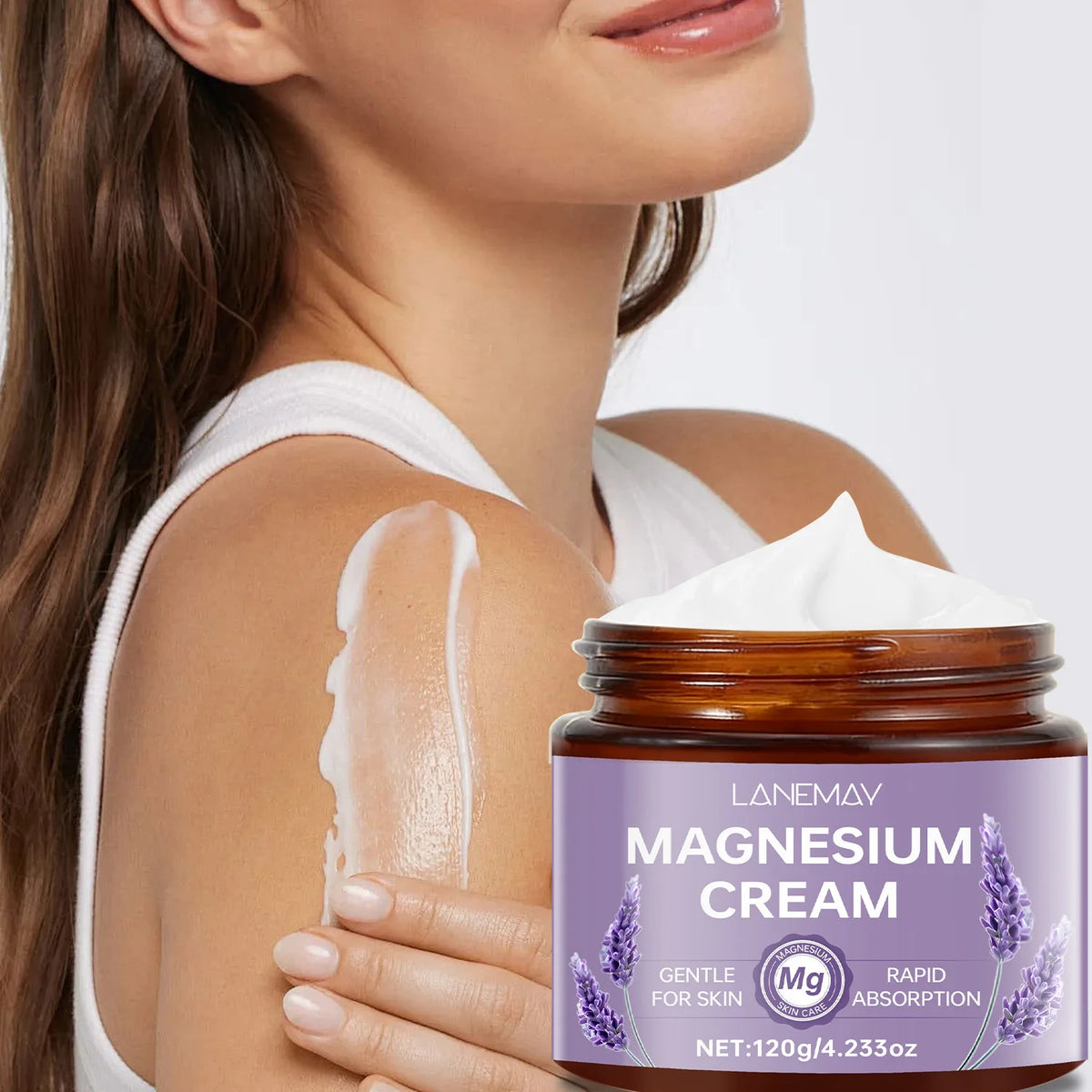 Lavender Magnesium Cream with Bee Venom – Body Moisturizer Body Moisturizer Cream Qst