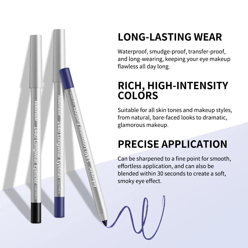 Lakerain Waterproof Eyeliner Pen – Quick-Dry & Long-Lasting Eyeliner Pen Qst