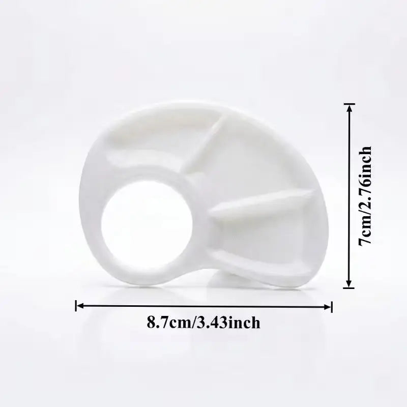 3D Printed Thumb Palette – Portable Color-Coded PLA Art Palette Art Thumb Palette Qme