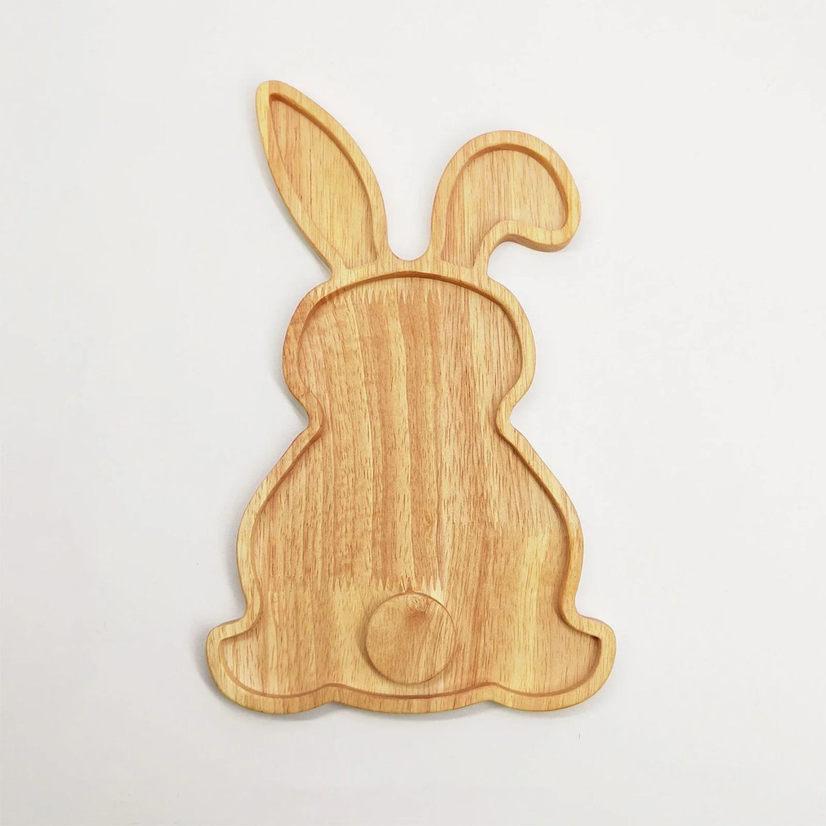 Wooden Easter Egg Bunny Serving Platter | Rustic Decor Tray Decorative Serving Tray Qme