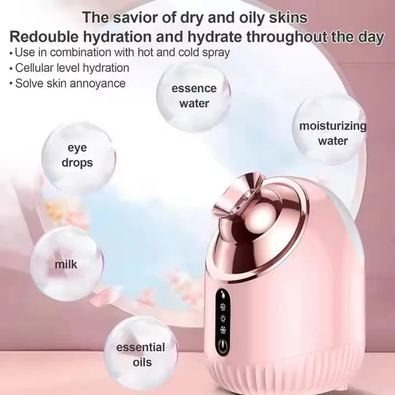 Vilnason Nano Mist Face Steamer – Cold Hot Facial Sauna Facial Steamer Qst