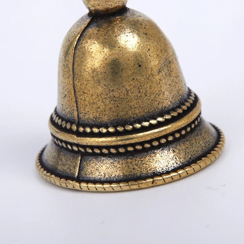 Tibetan Brass Drop Bell – Copper Wind Bell Keychain Decor Decorative Bell Charm Qme