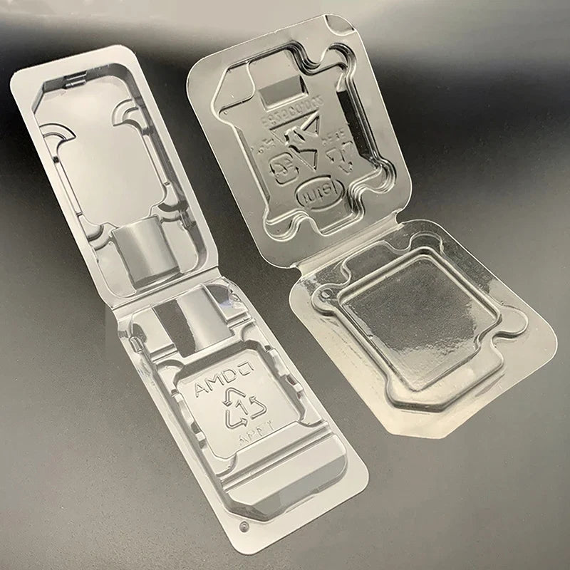 CPU Clamshell Tray Box – AMD 754 939 AM2 AM3 FM1 FM2 Holder CPU Storage Tray Qme