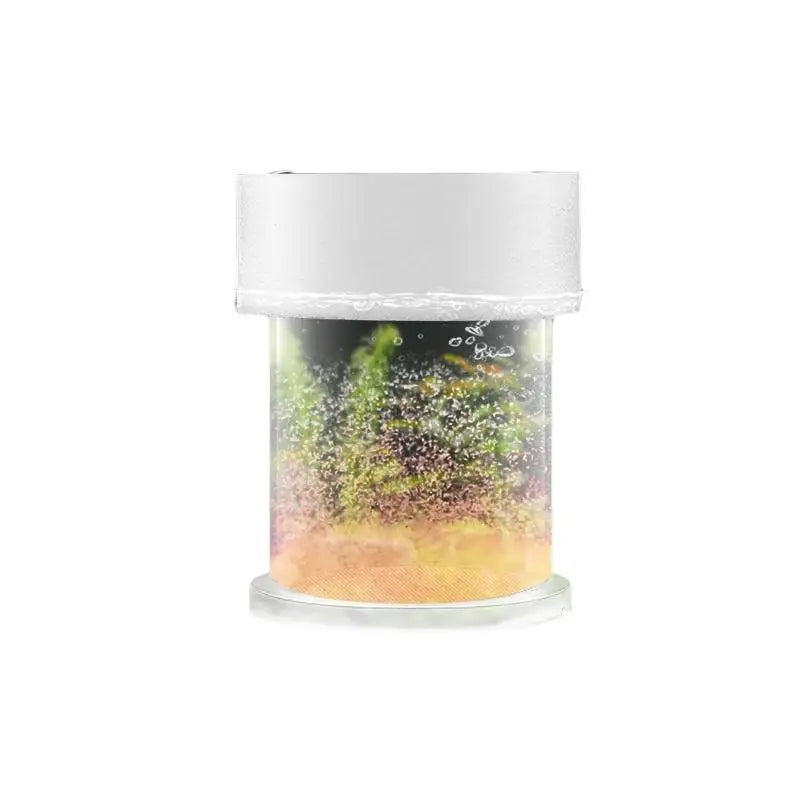 Transparent Acrylic Fish Tank Food Feeder Cup | Aquarium Accessory Aquarium Feeder Cup Qme