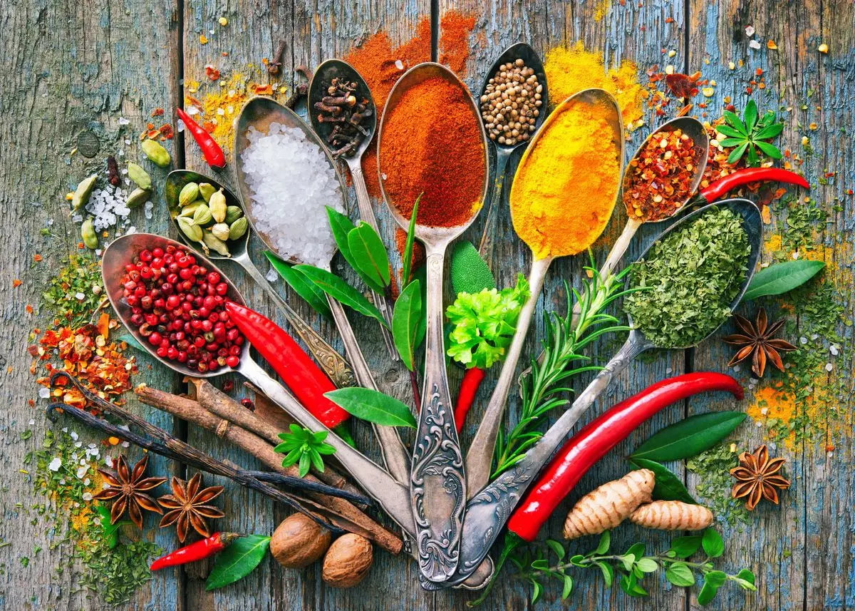 Colorful Spices Canvas Wall Art – Kitchen & Restaurant Decor Canvas Wall Art Qst 18 40x60cm Unframed