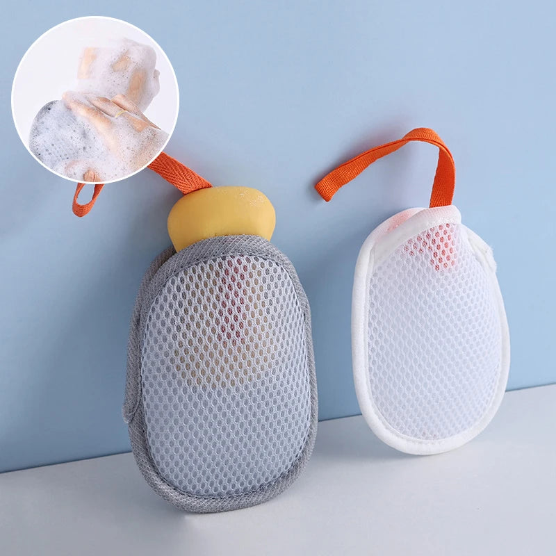 Mesh Soap Bag Body Exfoliating Scrubber Net – 2 Pack Bath Exfoliating Scrubber Qst