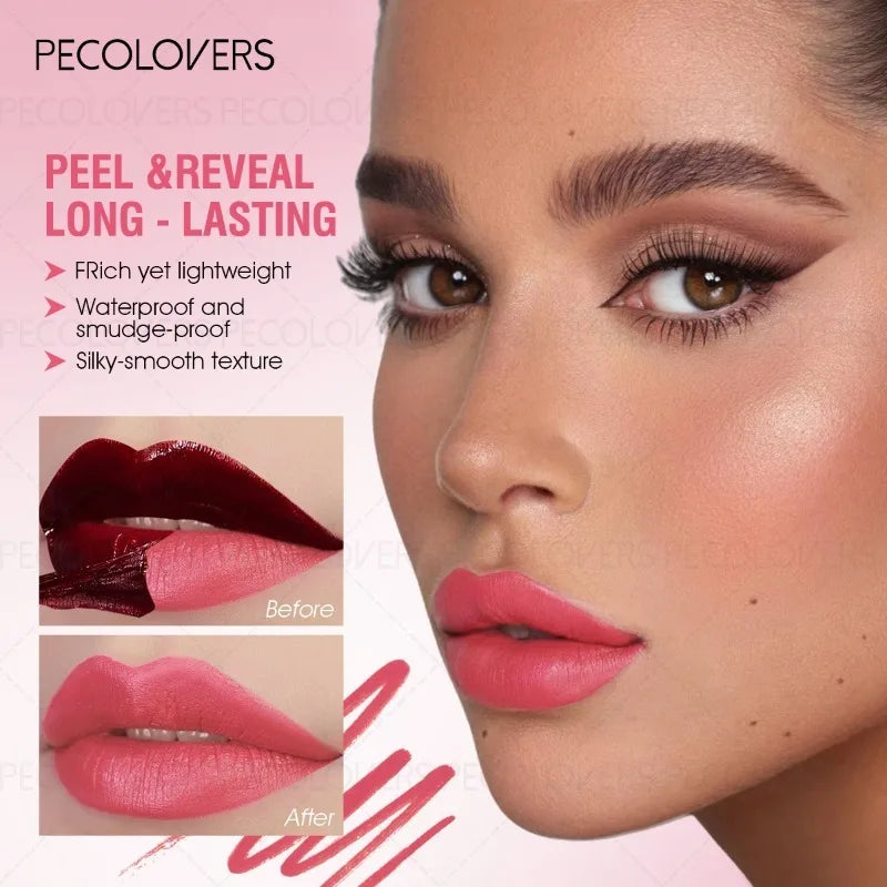 Multi-Color Tear-Out Lip Gloss | Long-Lasting Lip Contour Lip Gloss Qme