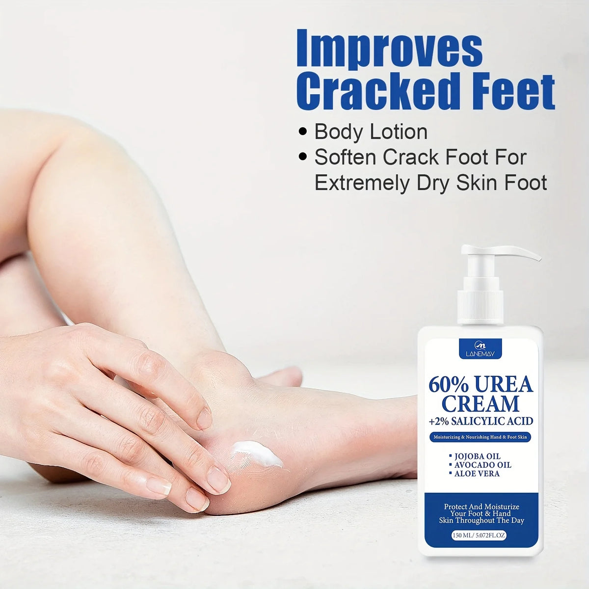 Lanemay 60% Urea Foot Cream – Salicylic Acid & Shea Butter 150ml Urea Foot Cream Qst