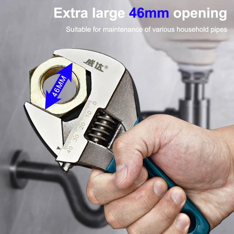 Mini Adjustable Monkey Wrench 4-8 Inch – Alloy Steel Spanner Adjustable Wrench Qme