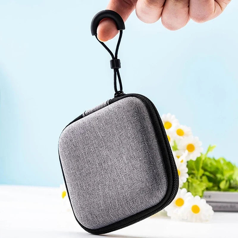 Portable Shockproof Headphone Case Hard EVA Storage Bag Headphone Storage Case Qme