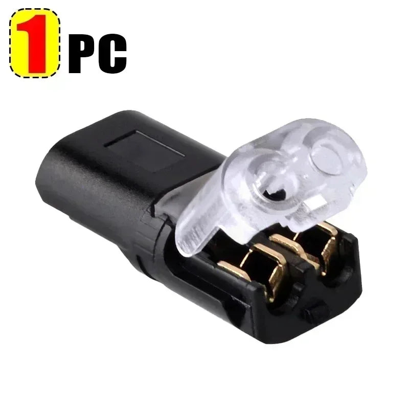 Waterproof 2-Pin Wire Connector | ABS Car Electrical Snap Waterproof Wire Connector Qme 1pc 2P Line Connector