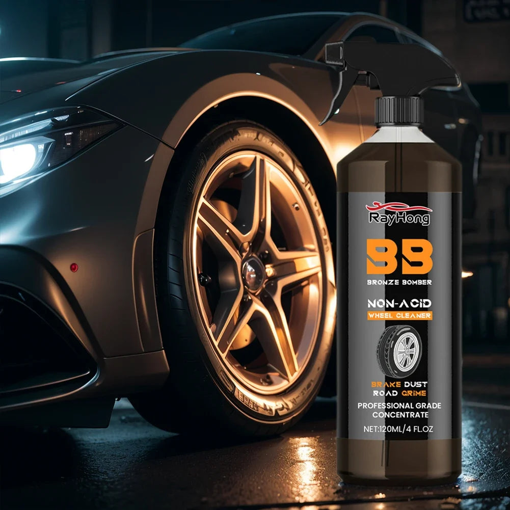 Car Wheel Brake Dust Cleaner Spray 120ml – Detailing Wash Wheel Cleaner Spray Qme