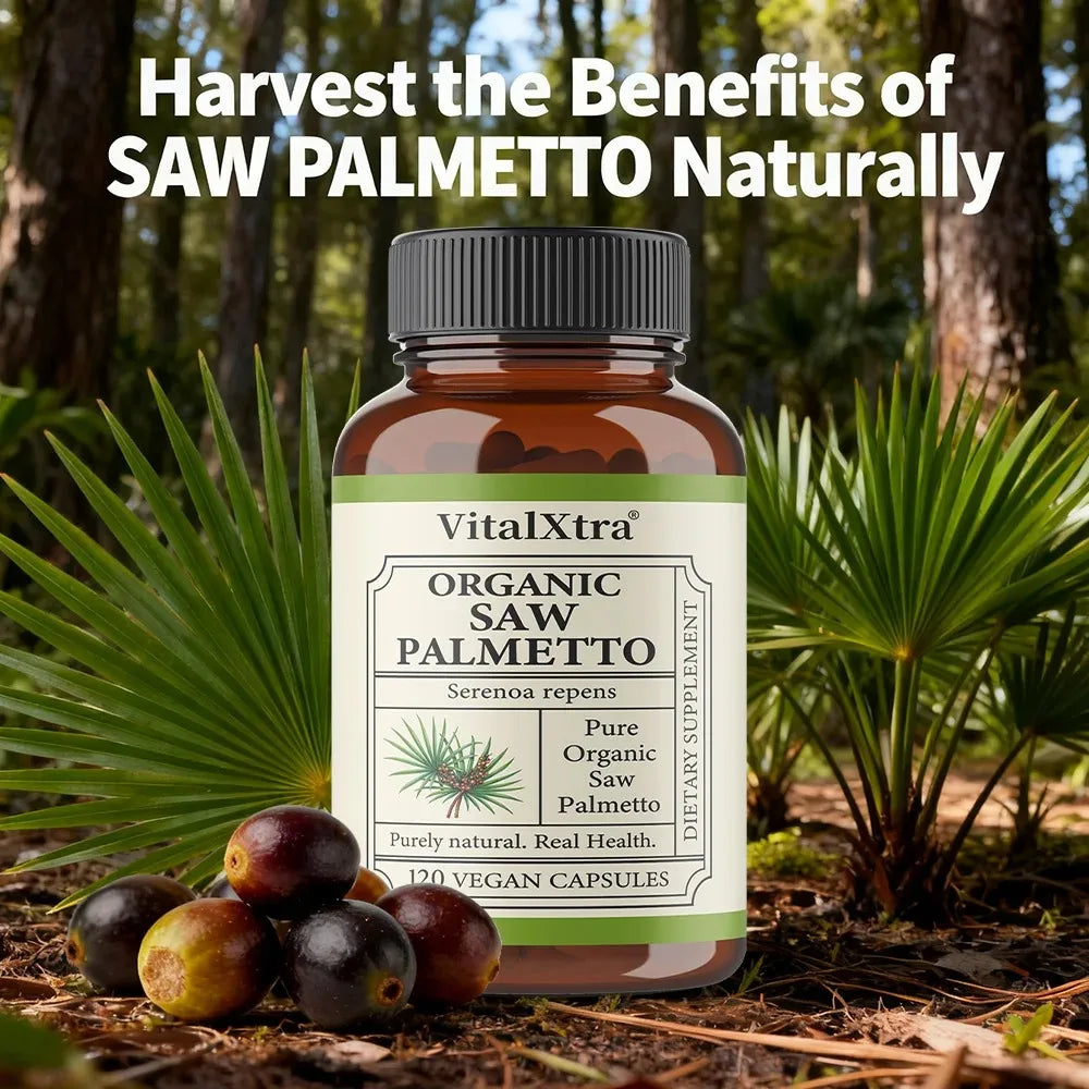 Saw Palmetto 1000mg Supplement – Prostate & Urinary Support Herbal Supplement Qst