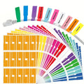 180-Color A4 Printable Wire Self-Adhesive Cable Labels – 180 Pack Cable Labels Qme 180pcs random color