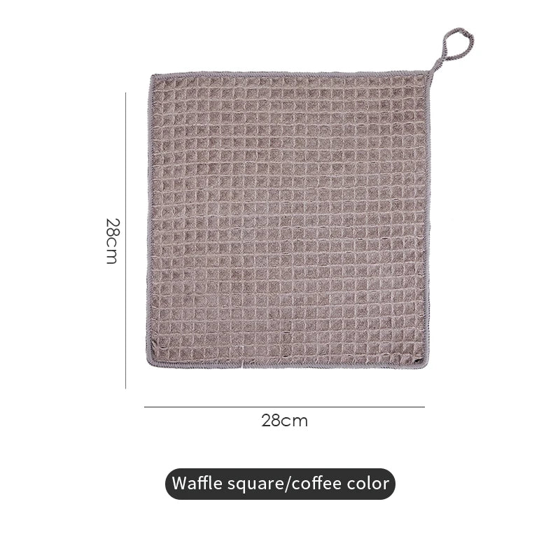 Barista Microfiber Cleaning Cloths for Coffee Bar & Kitchen Microfiber Cleaning Cloth Qst 30cmx30cm coffee 1
