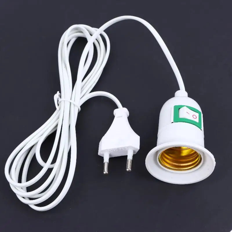 E27 Plant Light Socket EU Plug On/Off Switch 3/5/10M Wire Lamp Socket Holder Qst