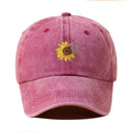 Retro Goose Print Baseball Cap – Unisex Cotton Distressed Hat Baseball Cap Qst C Wine red