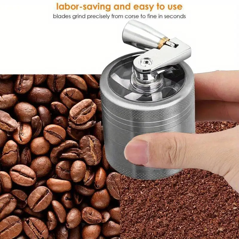 Multifunctional Spice & Coffee Hand Grinder – Stainless Steel Manual Spice Grinder Qme