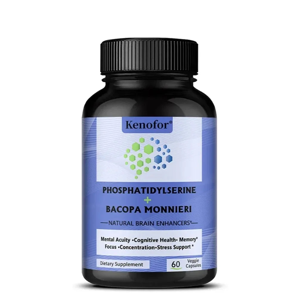 Phosphatidylserine Capsules – Brain Focus & Memory Support Brain Health Supplement Qst 60 count-1 bottle