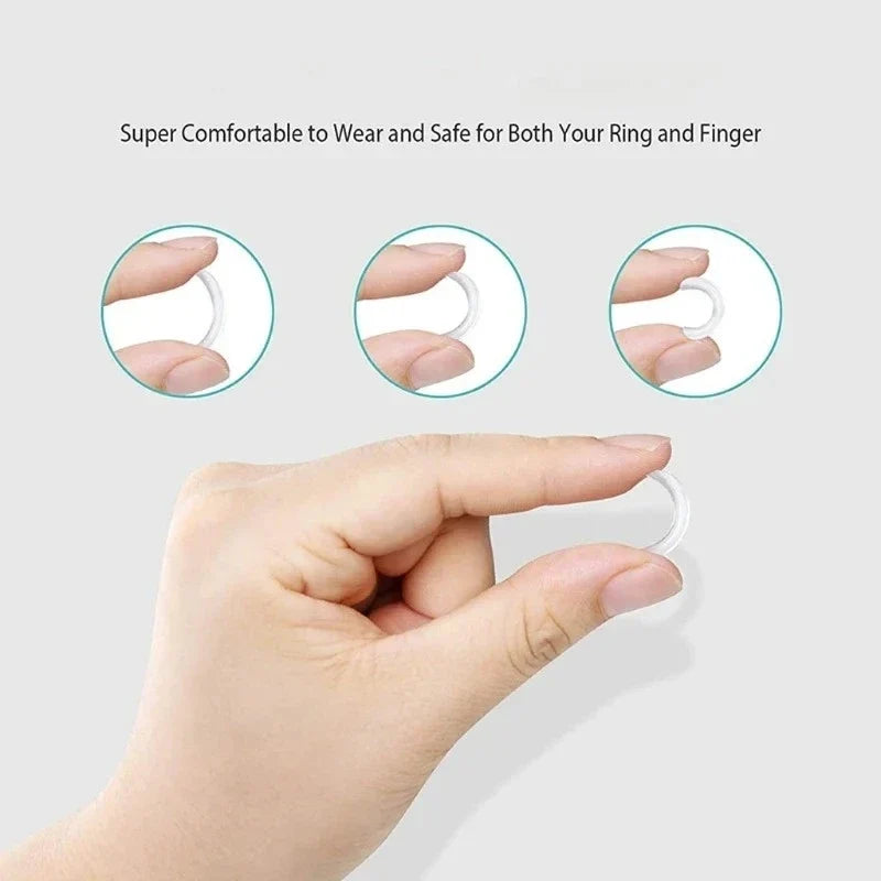 Silicone Ring Adjuster Set – Non-Slip Ring Resizer Tool, 8 Pcs Ring Resizer Tool Qme
