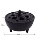 Mini Cast Iron Incense Holder & Sage Smudge Pot Burner Incense Burner Qme A1