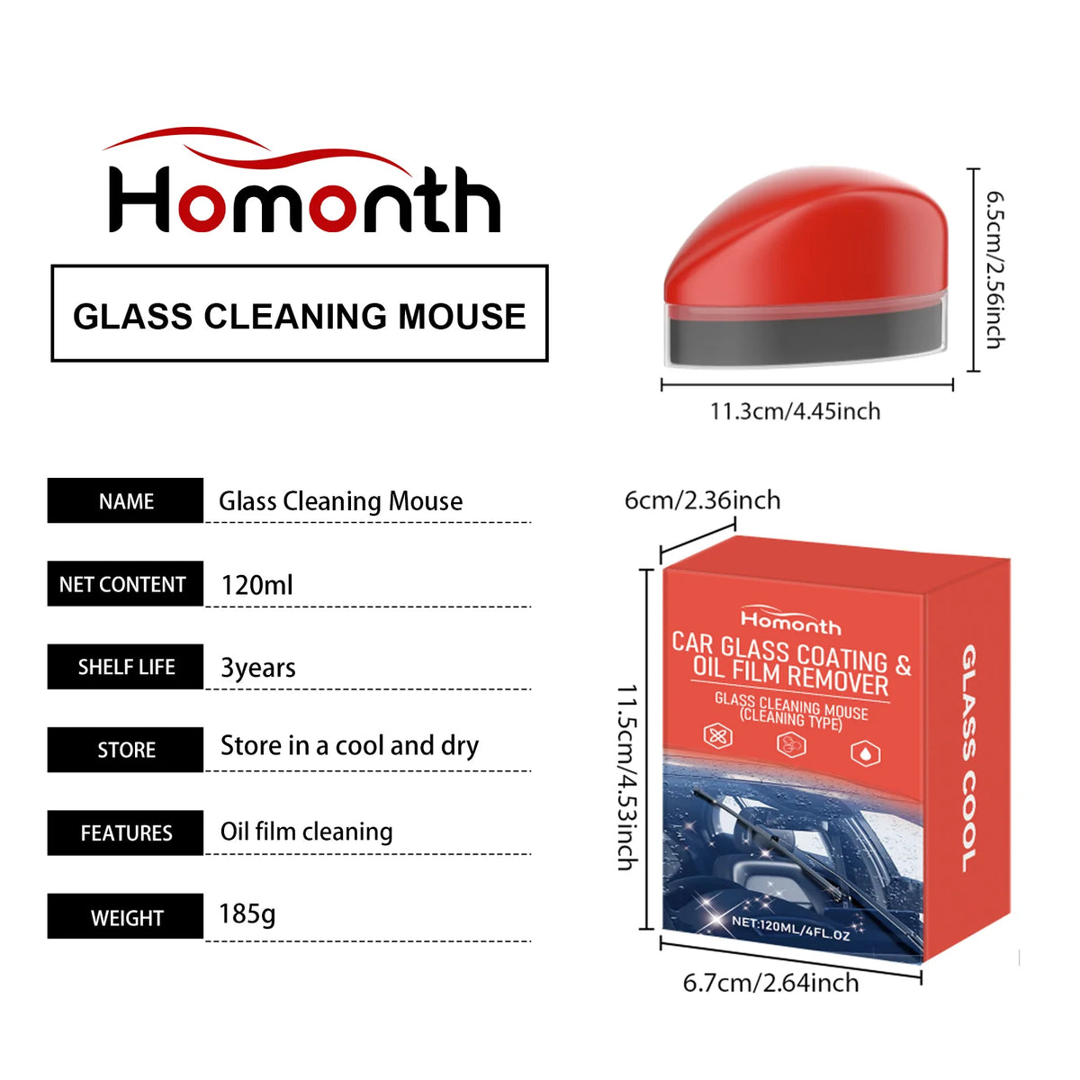 Car Windshield Glass Coating & Oil Film Cleaner Glass Coating Cleaner Qst
