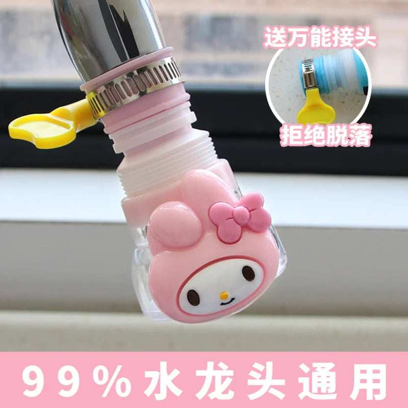 Kuromi Cartoon Splash-Proof Faucet Extender | Tap Guard Faucet Extender Qme
