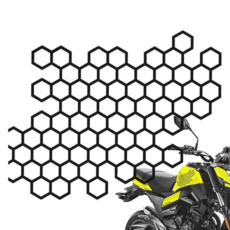 Honeycomb Car & Motorcycle Decal Sticker | PET Vinyl Body Car Body Decal Qst