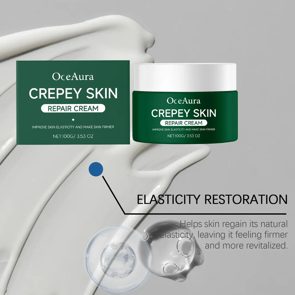 Oceaura Crepey Skin Repair Cream | Deep Nourishing Anti-Aging Anti-Aging Skin Cream Qme
