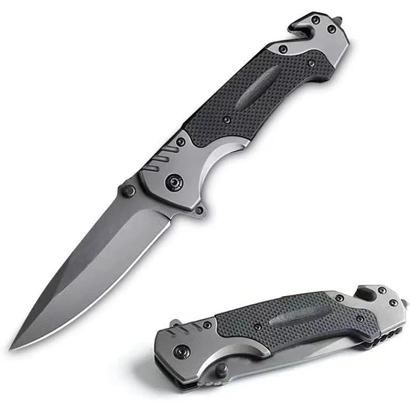 PLYS Folding Pocket Knife – Stainless Steel Outdoor Utility Blade Folding Pocket Knife Qst