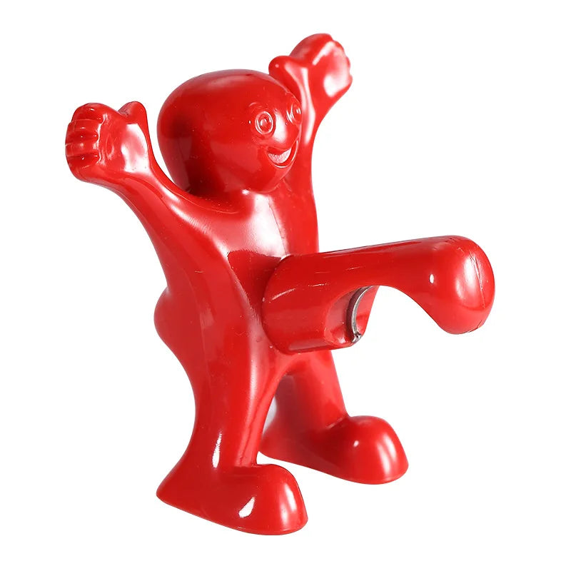 Funny Red Man Novelty Wine Beer Bottle Stopper & Opener Set Novelty Bottle Stopper Qst Beer