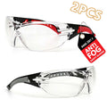 VOPHA ANSI Z87.1 Anti-Fog Safety Glasses Clear Wraparound Safety Glasses Qst 2pcs