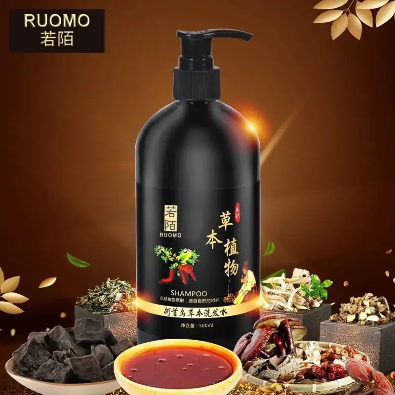 Polygonum Multiflorum Herbal Shampoo – Nourish & Restore Hair Herbal Hair Shampoo Qme